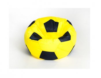 Кресло-мешок Мяч малый желто-черное в Сургуте - surgut.mebel-74.com | фото