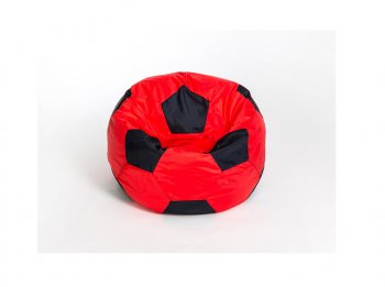 Кресло-мешок Мяч малый красно-черное в Сургуте - surgut.mebel-74.com | фото