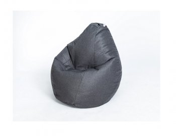 Кресло-мешок Груша велюр темно - серое среднее в Сургуте - surgut.mebel-74.com | фото