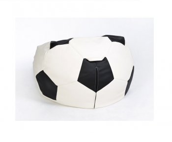Кресло-мешок Мяч малый бело-черное в Сургуте - surgut.mebel-74.com | фото