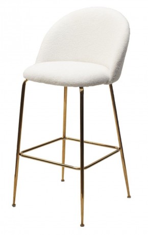 Барный стул GLADE NINI-01 Белый, teddy / золотой каркас М-City в Сургуте - surgut.mebel-74.com | фото