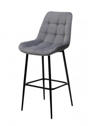 Барный стул ХОФМАН, цвет H-14 Серый, велюр / черный каркас М-City в Сургуте - surgut.mebel-74.com | фото