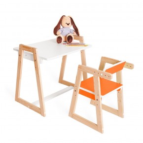 Детская растущая парта и стул Я САМ "Краски" (Оранжевый) в Сургуте - surgut.mebel-74.com | фото