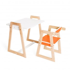 Детская растущая парта и стул Я САМ "Краски" (Оранжевый) в Сургуте - surgut.mebel-74.com | фото