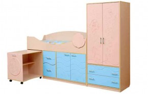 Набор мебели для детской Юниор -12.2 (700*1860) МДФ матовый в Сургуте - surgut.mebel-74.com | фото