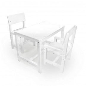 Детский растущий комплект стол и два стула  Я САМ "Лофт" (Белый, Белый) в Сургуте - surgut.mebel-74.com | фото