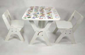 Детский растущий стол-парта и два стула Я САМ "Умка-Дуо" (Алфавит) в Сургуте - surgut.mebel-74.com | фото
