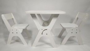 Детский растущий стол-парта и два стула Я САМ "Умка-Дуо" (Белый) в Сургуте - surgut.mebel-74.com | фото