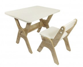 Детский растущий стол-парта и стул Я САМ "Умка" (Дуб/Серый) в Сургуте - surgut.mebel-74.com | фото