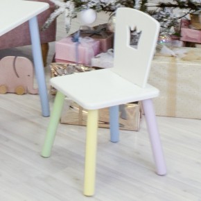 Детский стул Корона (Белый/Белый/Цветной) в Сургуте - surgut.mebel-74.com | фото