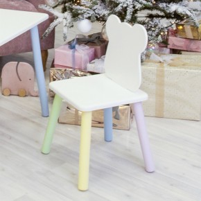 Детский стул Мишутка (Белый/Белый/Цветной) в Сургуте - surgut.mebel-74.com | фото