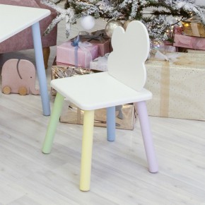 Детский стул Облачко (Белый/Белый/Цветной) в Сургуте - surgut.mebel-74.com | фото