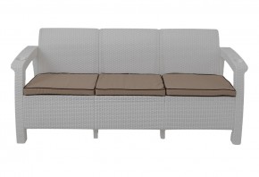 Диван Yalta Premium Sofa 3 Set (Ялта) белый (+подушки под спину) в Сургуте - surgut.mebel-74.com | фото