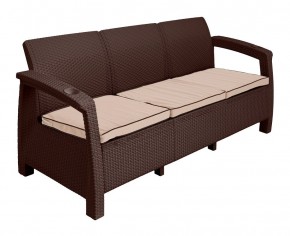 Диван Yalta Premium Sofa 3 Set (Ялта) шоколадный (+подушки под спину) в Сургуте - surgut.mebel-74.com | фото