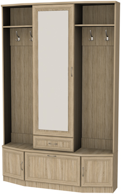 Шкаф для прихожей с зеркалом арт.600 в Сургуте - surgut.mebel-74.com | фото