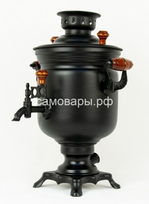 Электрический самовар "Черный Русский" матовая банка на 3 литра (Ограниченная серия) в Сургуте - surgut.mebel-74.com | фото