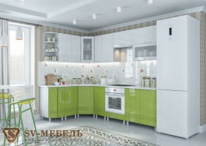 Кухонный гарнитур СВ Волна в Сургуте - surgut.mebel-74.com | фото