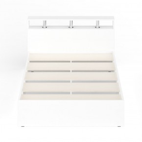 Камелия Кровать 1400, цвет белый, ШхГхВ 143,5х217х78,2 см., сп.м. 1400х2000 мм., без матраса, основание есть в Сургуте - surgut.mebel-74.com | фото