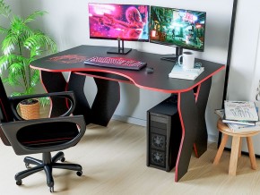 Компьютерный стол КЛ №9.0 (Черный/Красный) в Сургуте - surgut.mebel-74.com | фото