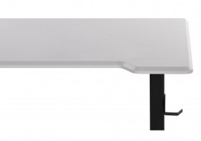 Компьютерный стол Маркос с механизмом подъема 120х75х75 белая шагрень / черный в Сургуте - surgut.mebel-74.com | фото