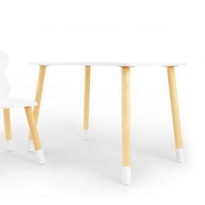 Комплект детской мебели стол и стул Звездочка (Белый/Белый/Береза) в Сургуте - surgut.mebel-74.com | фото