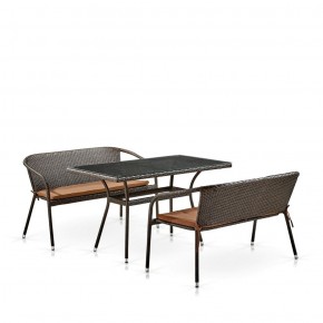 Комплект мебели из иск. ротанга T286A/S139A-W53 Brown в Сургуте - surgut.mebel-74.com | фото