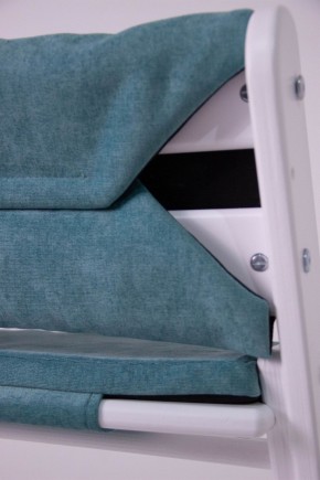 Комплект растущий стул и подушки Конёк Горбунёк Комфорт  (Бело-мятный, Волна) в Сургуте - surgut.mebel-74.com | фото
