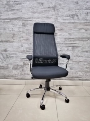 Кресло Barneo K-115 для персонала (черная ткань, черная сетка) в Сургуте - surgut.mebel-74.com | фото