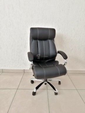 Кресло Barneo K-303 для руководителя (черная экокожа) в Сургуте - surgut.mebel-74.com | фото