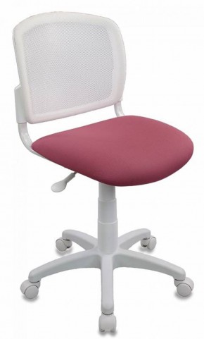 Кресло детское Бюрократ CH-W296NX/26-31 белый TW-15 розовый 26-31 в Сургуте - surgut.mebel-74.com | фото