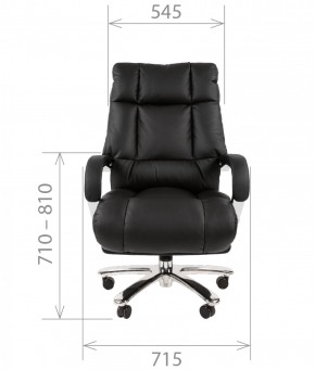 Кресло для руководителя CHAIRMAN 405 (Кожа) Черное в Сургуте - surgut.mebel-74.com | фото