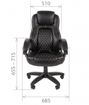 Кресло для руководителя  CHAIRMAN 432 (Экокожа черная) в Сургуте - surgut.mebel-74.com | фото
