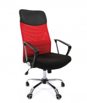 Кресло для руководителя CHAIRMAN 610 N (15-21 черный/сетка красный) в Сургуте - surgut.mebel-74.com | фото
