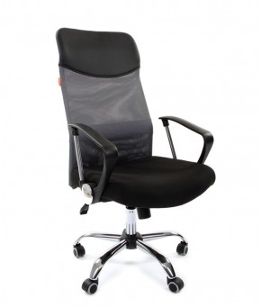 Кресло для руководителя CHAIRMAN 610 N(15-21 черный/сетка серый) в Сургуте - surgut.mebel-74.com | фото