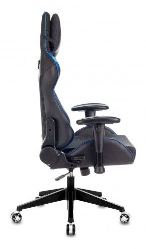 Кресло игровое Бюрократ VIKING 4 AERO BLUE черный/синий в Сургуте - surgut.mebel-74.com | фото