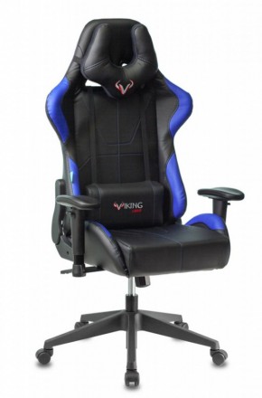 Кресло игровое Бюрократ VIKING 5 AERO BLUE черный/синий в Сургуте - surgut.mebel-74.com | фото