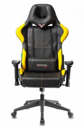 Кресло игровое Бюрократ VIKING 5 AERO YELLOW черный/желтый в Сургуте - surgut.mebel-74.com | фото