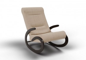 Кресло-качалка Мальта 10-Т-П (ткань/венге) ПЕСОК в Сургуте - surgut.mebel-74.com | фото
