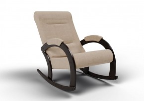 Кресло-качалка Венето 13-Т-П (ткань/венге) ПЕСОК в Сургуте - surgut.mebel-74.com | фото