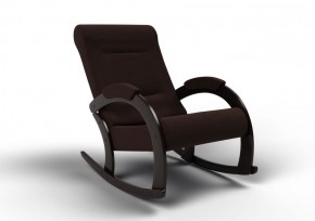 Кресло-качалка Венето 13-Т-Ш (ткань/венге) ШОКОЛАД в Сургуте - surgut.mebel-74.com | фото