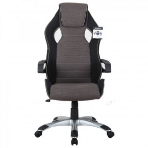 Кресло компьютерное BRABIX Techno GM-002 (ткань) черное/серое, вставки белые (531815) в Сургуте - surgut.mebel-74.com | фото