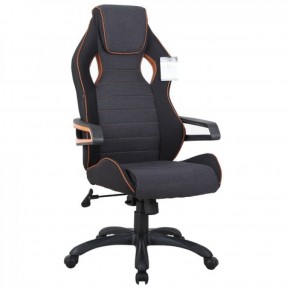 Кресло компьютерное BRABIX Techno Pro GM-003 (ткань черное/серое, вставки оранжевые) 531813 в Сургуте - surgut.mebel-74.com | фото