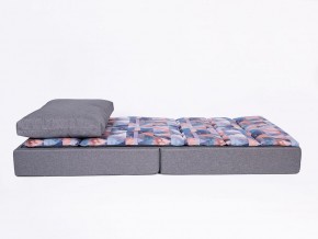 Кресло-кровать бескаркасное Харви (коричневый-геометрия браун) в Сургуте - surgut.mebel-74.com | фото