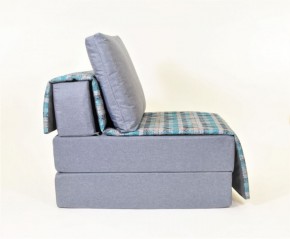 Кресло-кровать бескаркасное Харви (серый-квадро азур) в Сургуте - surgut.mebel-74.com | фото