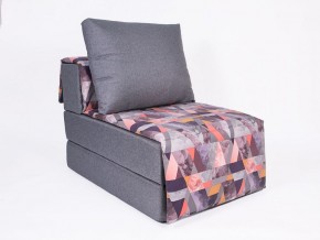 Кресло-кровать бескаркасное Харви (серый-сноу манго) в Сургуте - surgut.mebel-74.com | фото