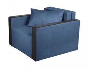 Кресло-кровать Милена с подлокотниками (синий) Велюр в Сургуте - surgut.mebel-74.com | фото