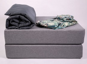 Кресло-кровать-пуф бескаркасное Прайм (мехико серый-графит) в Сургуте - surgut.mebel-74.com | фото