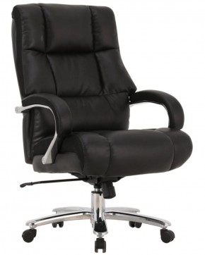 Кресло офисное BRABIX PREMIUM "Bomer HD-007" (рециклированная кожа, хром, черное) 531939 в Сургуте - surgut.mebel-74.com | фото