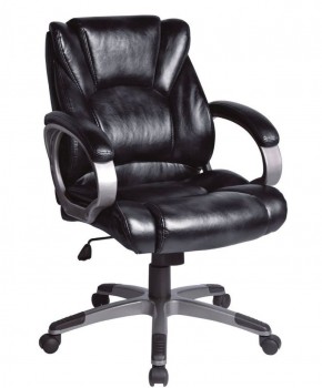 Кресло офисное BRABIX "Eldorado EX-504", экокожа, черное, 530874 в Сургуте - surgut.mebel-74.com | фото