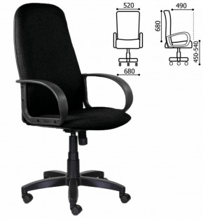 Кресло офисное BRABIX "Praktik EX-279" (ткань/кожзам, черное) 532017 в Сургуте - surgut.mebel-74.com | фото